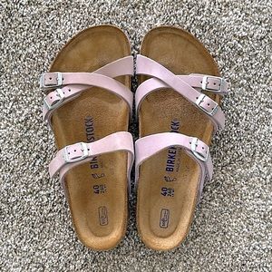 NIB BIRKENSTOCK Franca Nubuck Leather - Soft Footbed Sandals - 40 Regular